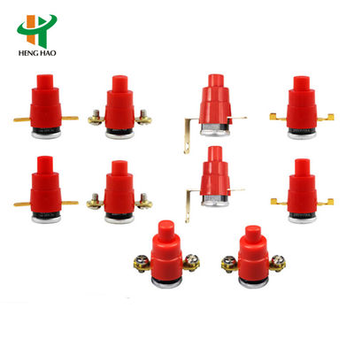 KSD301 バイメタルサーモスタット、プラスチックまたはセラミックハウジング、アルミニウムキャップまたは銅ヘッド付き、家庭用電気製品用