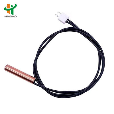 Copper Tube NTC Thermistor Temperature Sensor with Wire Connect PVC Cable for 40-150C Range