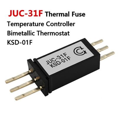 JUC-31F 熱ヒューズ バイメタルサーモスタット 0～150℃範囲 ベークライトケース PCB回路基板用